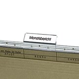 Artikelbild 1 für bene Beschriftungsschilder für Hängeregister Vetro Mobil weiß, 50 St., Artikelnummer 443465