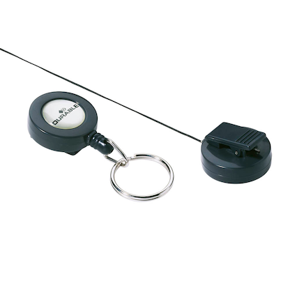 Artikelbild 2 für DURABLE Ausweishalter Jojo 822258, Schlüsselring, anthrazit, 10 St., Artikelnummer 339242