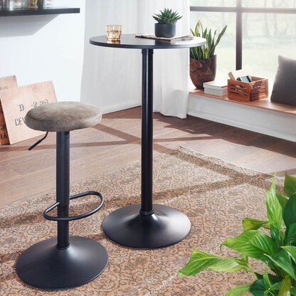 Artikelbild 6 für WOHNLING Stehtisch rund MDF-Platte schwarz 60,0 x 60,0 x 100,0 cm, 1 St., Artikelnummer 438764