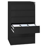 Artikelbild 1 für LÜLLMANN Karteischrank tiefschwarz 76,0 x 62,0 x 132,0 cm, 1 St., Artikelnummer 183649