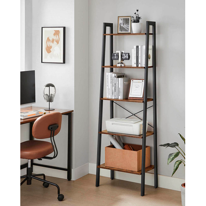 Artikelbild 3 für VASAGLE Bücherregal braun, schwarz 56,0 x 32,0 x 172,0 cm, 1 St., Artikelnummer 262834