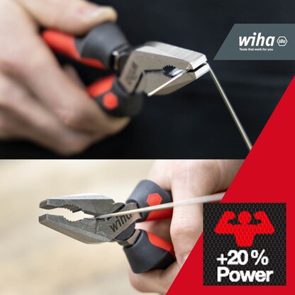Artikelbild 2 für Wiha Kombizange Industrial mit DynamicJoint® und OptiGrip 34307, Länge: 18,0 cm, 1 St., Artikelnummer 716926