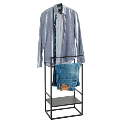 Artikelbild für HAKU Möbel Herrendiener 47519 schwarz Metall 47,0 x 128,0 cm, Artikelnummer 105439