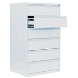 Artikelbild 1 für LÜLLMANN Karteischrank signalweiß 76,0 x 62,0 x 132,0 cm, 1 St., Artikelnummer 183669