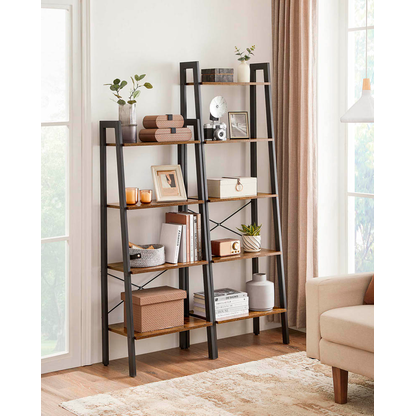 Artikelbild 4 für VASAGLE Bücherregal braun, schwarz 56,0 x 32,0 x 172,0 cm, 1 St., Artikelnummer 262834