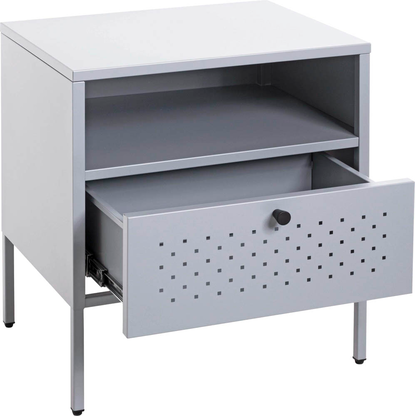 Artikelbild 6 für HAKU Möbel Konsole Nachttisch rechteckig Metall grau 45,0 x 35,0 x 50,0 cm, 1 St., Artikelnummer 340057