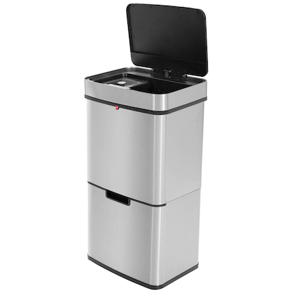 Artikelbild 3 für Hailo Öko Vario XL Mülleimer 50,0 l silber, schwarz, 1 St., Artikelnummer 458579