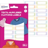 Artikelbild 1 für AVERY Zweckform Namensetiketten farbsortiert 46,0 x 13,0 mm, 36 St., Artikelnummer 588176