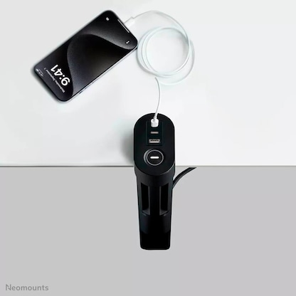 Artikelbild 12 für Neomounts DS22-840BL6 3-fach Tischsteckdose 1,4 m schwarz mit USB-Buchse, Artikelnummer 642669