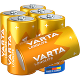 Artikelbild 1 für VARTA Batterien LONGLIFE Alkali-Mangan Baby C 1,5 V, 6 St., Artikelnummer 964148