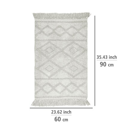 Artikelbild 4 für WENKO Badematte Urla hellgrau 60,0 x 90,0 cm, Artikelnummer 810042