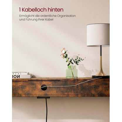 Artikelbild 8 für VASAGLE Konsolentisch rechteckig Spanplatte braun 120,0 x 25,0 x 81,0 cm, 1 St., Artikelnummer 290819