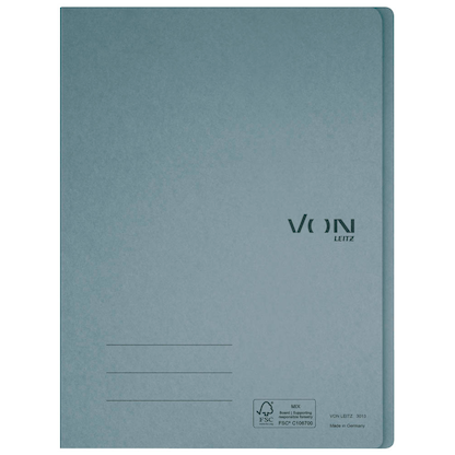 Artikelbild 7 für VON LEITZ Schnellhefter Karton grau DIN A4, 1 St., Artikelnummer 635499