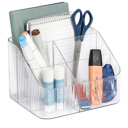 Artikelbild für Zeller Schreibtisch-Organizer transparent Kunststoff 5 Fächer 14,8 x 18,0 x 12,0 cm, Artikelnummer 685237