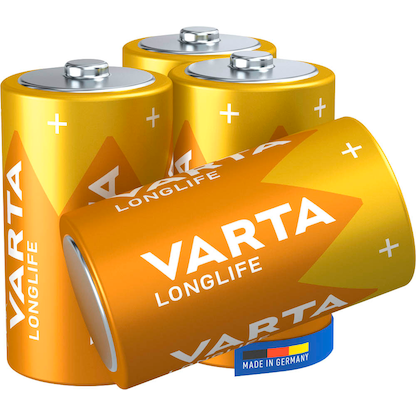Artikelbild für VARTA Batterien LONGLIFE Alkali-Mangan Mono D 1,5 V, 4 St., Artikelnummer 964155