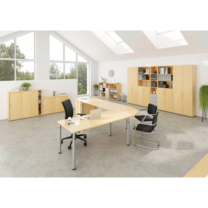 Artikelbild 7 für HAMMERBACHER Aktenregal Mirakel ahorn 80,0 x 40,0 x 215,6 cm, 1 St., Artikelnummer 100133