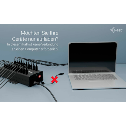 Artikelbild 5 für i-tec® USB-Hub USB-C/USB-A Metal Charging + data 20-fach schwarz, Artikelnummer 662738