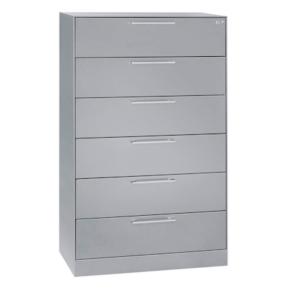 Artikelbild für CP C 3000 Asisto Karteischrank silber 6 Schubladen 80,0 x 43,5 x 131,0 cm, 1 St., Artikelnummer 415836