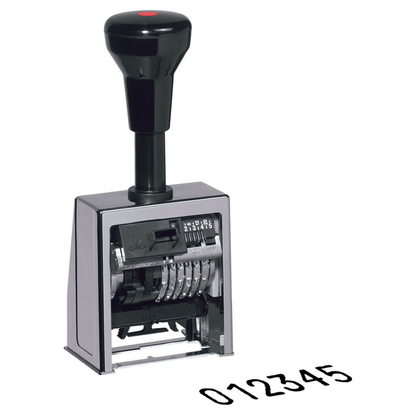 Artikelbild für REINER Paginierstempel Modell B6 selbstfärbend schwarz ohne Logo, 1 St., Artikelnummer 480707