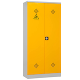 Artikelbild 1 für Gürkan Umweltschrank 111087 lichtgrau, rapsgelb 4 Fachböden 92,0 x 42,0 x 195,0 cm, aufgebaut, 1 St., Artikelnummer 564272