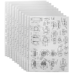 Artikelbild 1 für Lands Prospekthüllen DIN A3 transparent genarbt 0,08 mm, 10 St., Artikelnummer 202602