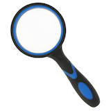 Artikelbild 1 für WESTCOTT Lupe schwarz/blau 5-fach, Ø 50 mm, Artikelnummer 537629