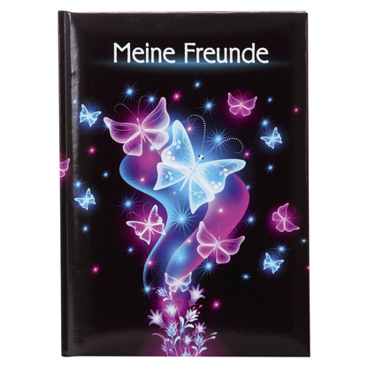 Artikelbild für goldbuch Freundebuch Schmetterling ca. DIN A5 liniert, mehrfarbig Softcover 88 Seiten, 1 St., Artikelnummer 709703