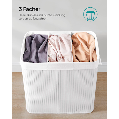 Artikelbild 5 für SONGMICS Wäschesortierer weiß, 1 St., Artikelnummer 438451