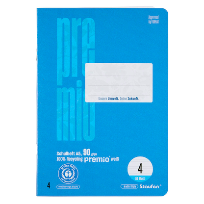 Artikelbild 2 für Staufen® Schulheft Premio Lineatur 4 liniert DIN A5 ohne Rand, 16 Blatt, 1 St., Artikelnummer 453189