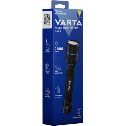 Artikelbild 3 für VARTA Night Cutter Pro F40R LED Taschenlampe schwarz 23,3 cm, 2000 Lumen, 1 St., Artikelnummer 621577