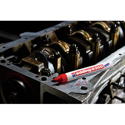 Artikelbild 2 für edding 8300 Industriemarker rot 1,5 - 3,0 mm, 1 St., Artikelnummer 394458