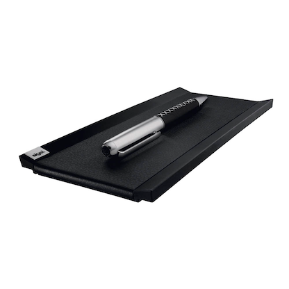Artikelbild für SIGEL Stiftablage cintano:S saphirschwarz Lederimitat 20,0 x 10,0 x 1,0 cm, Artikelnummer 376772