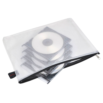 Artikelbild für FolderSys Reißverschlussbeutel DIN B5 transparent/schwarz 0,15 mm, 1 St., Artikelnummer 641829