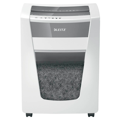 Artikelbild 3 für LEITZ IQ Office Pro Aktenvernichter mit Partikelschnitt P-6, 1 x 5 mm, bis 5 Blatt, weiß, Artikelnummer 634713