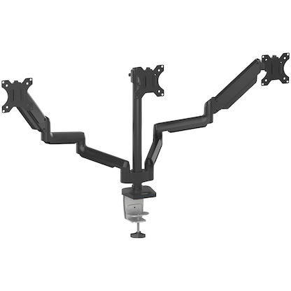 Artikelbild 4 für Fellowes Monitor-Halterung Platinum Series 8042601 schwarz für 3 Monitore, Tischklemme, Tischbohrung, Artikelnummer 377395