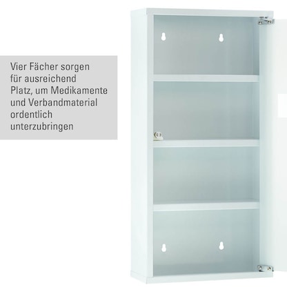Artikelbild 3 für FIRST AID ONLY® Medizinschrank ohne Füllung weiß, Artikelnummer 503142