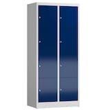 Artikelbild 1 für ClassiX Schließfachschrank enzianblau, lichtgrau X-523421, 8 Schließfächer 80,0 x 50,0 x 180,0 cm, Artikelnummer 188499