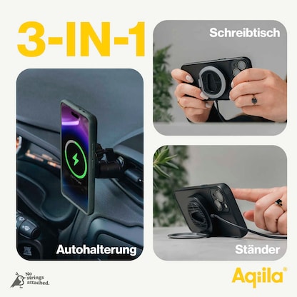 Artikelbild 4 für Aqiila® Qi2 Ladeadapter schwarz, 15 Watt, Artikelnummer 739833