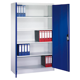 Artikelbild 1 für CP Stahlschrank C 2000 Acurado 9460-000 S10694 lichtgrau, enzianblau 4 Fachböden 120,0 x 40,0 x 195,0 cm, aufgebaut, 1 St., Artikelnummer 967018