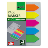 Artikelbild 1 für SIGEL Haftmarker Pfeile mit Clip Haftmarker farbsortiert 5x 25 Streifen, Artikelnummer 353197
