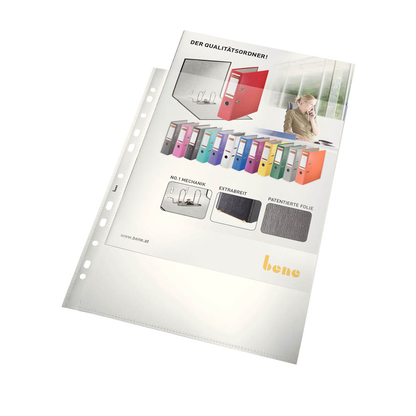 Artikelbild 2 für bene Prospekthüllen DIN A4 glasklar glatt 0,10 mm, 100 St., Artikelnummer 397679