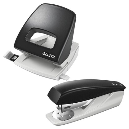 Artikelbild für AKTION: LEITZ Locher und Heftgeräte Set 5501 schwarz/grau, Artikelnummer 507053