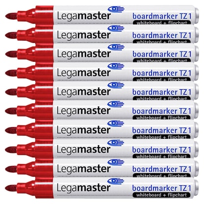 Artikelbild für Legamaster TZ 1 Whiteboard-Marker rot 1,5 - 3,0 mm, 10 St., Artikelnummer 446221