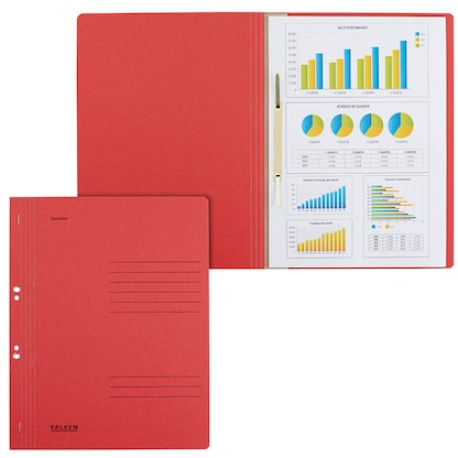 Artikelbild für FALKEN Ösenhefter Karton rot DIN A4, 50 St., Artikelnummer 949988