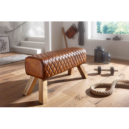 Artikelbild 5 für WOHNLING Sitzbank WL6.089 braun Leder 89,0 cm, Artikelnummer 545549