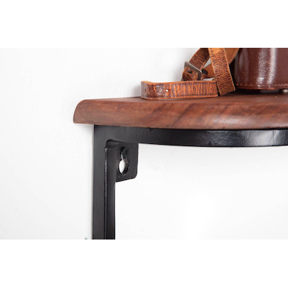 Artikelbild 4 für WOHNLING Wandregal sheesham, schwarz 50,0 x 13,0 x 15,0 cm, 1 St., Artikelnummer 208567