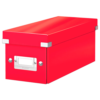 Artikelbild für LEITZ CD-/DVD-Box Click & Store rot, 1 St., Artikelnummer 235216