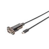 Artikelbild 1 für DIGITUS USB-C/RS232 Kabel DA-70166 1,0 m schwarz, 1 St., Artikelnummer 381586