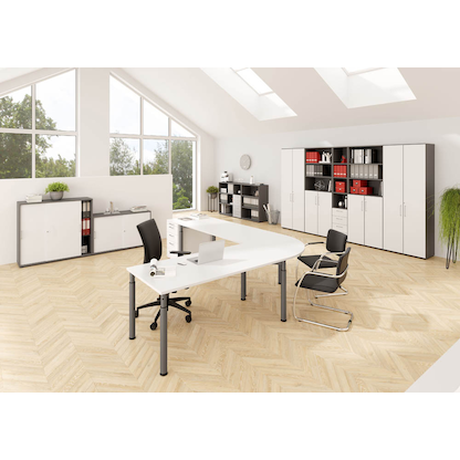 Artikelbild 6 für HAMMERBACHER Aktenregal Mirakel grafit 80,0 x 40,0 x 110,0 cm, 1 St., Artikelnummer 100093