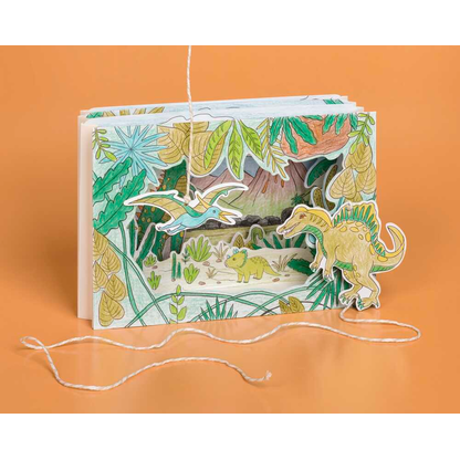 Artikelbild 4 für HEYDA Bastelset Karton-Theater Dino mehrfarbig, Artikelnummer 779346